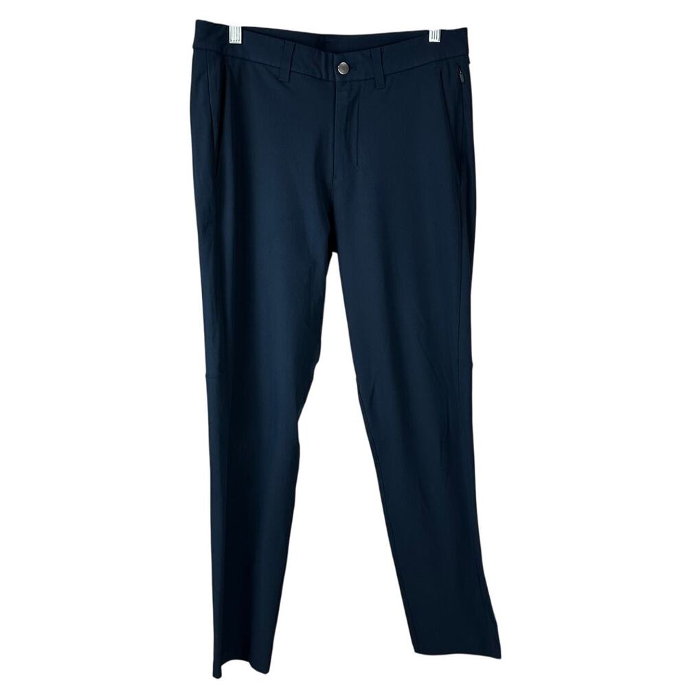 Lululemon Commission Pant Slim Warpstreme Navy Blue Men's Size 31 x 29 EUC